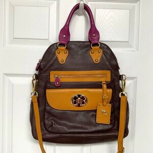 Leather Crossbody Foldover Bag by Emma Fox